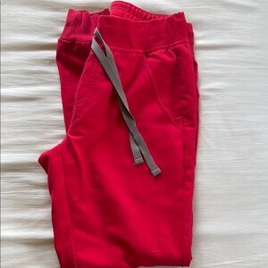Figs Red Zamora Jogger Scrub Bottoms